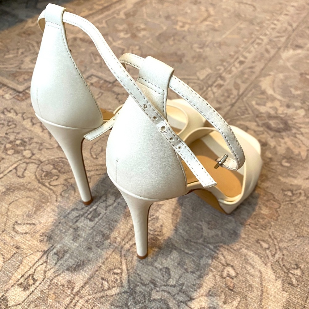 Aldo White Platform Heels